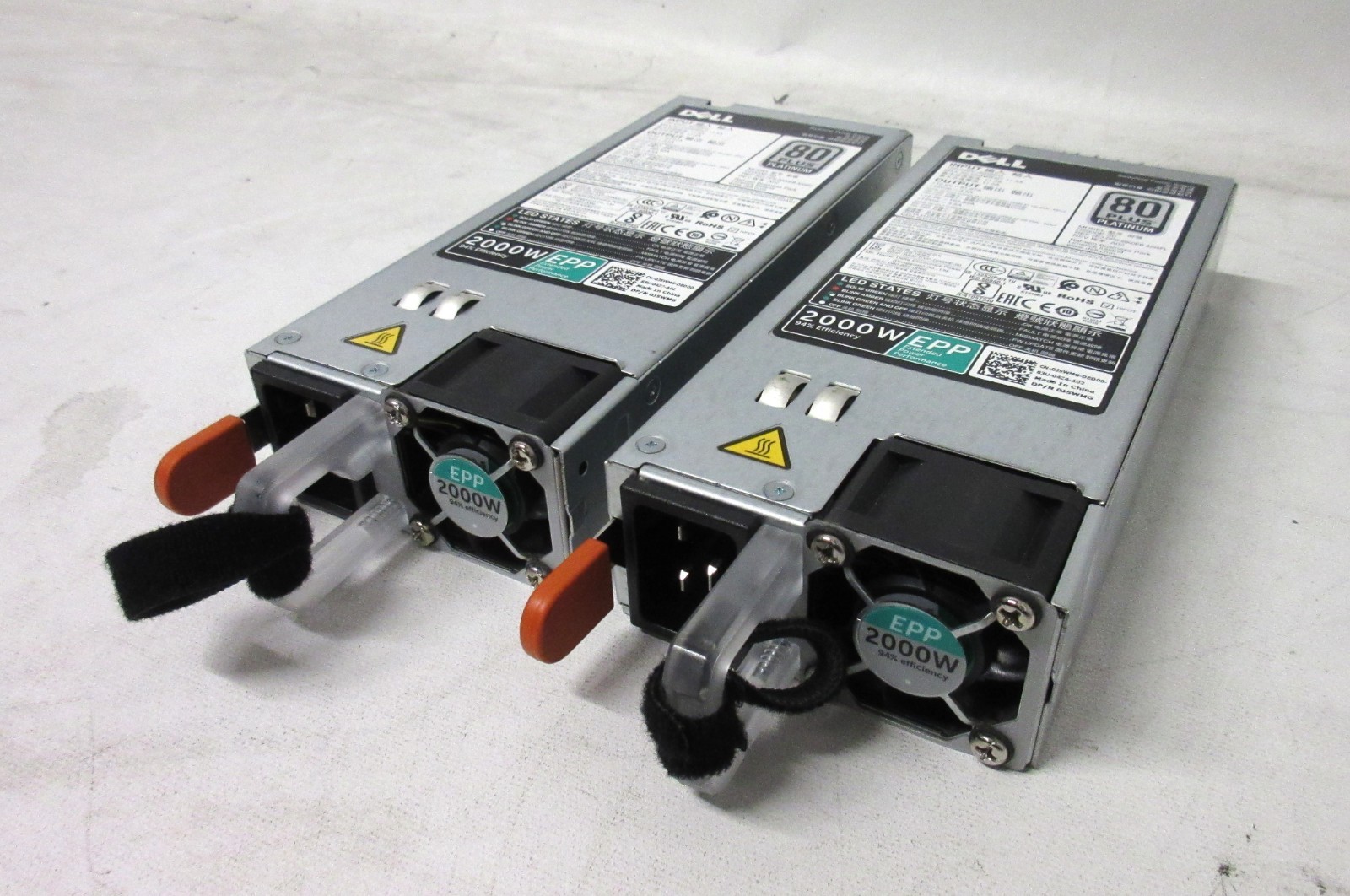 Lot of 2 Dell 2000W Switching Power Supply D2000E-S0 - DP/N 0J5WMG
