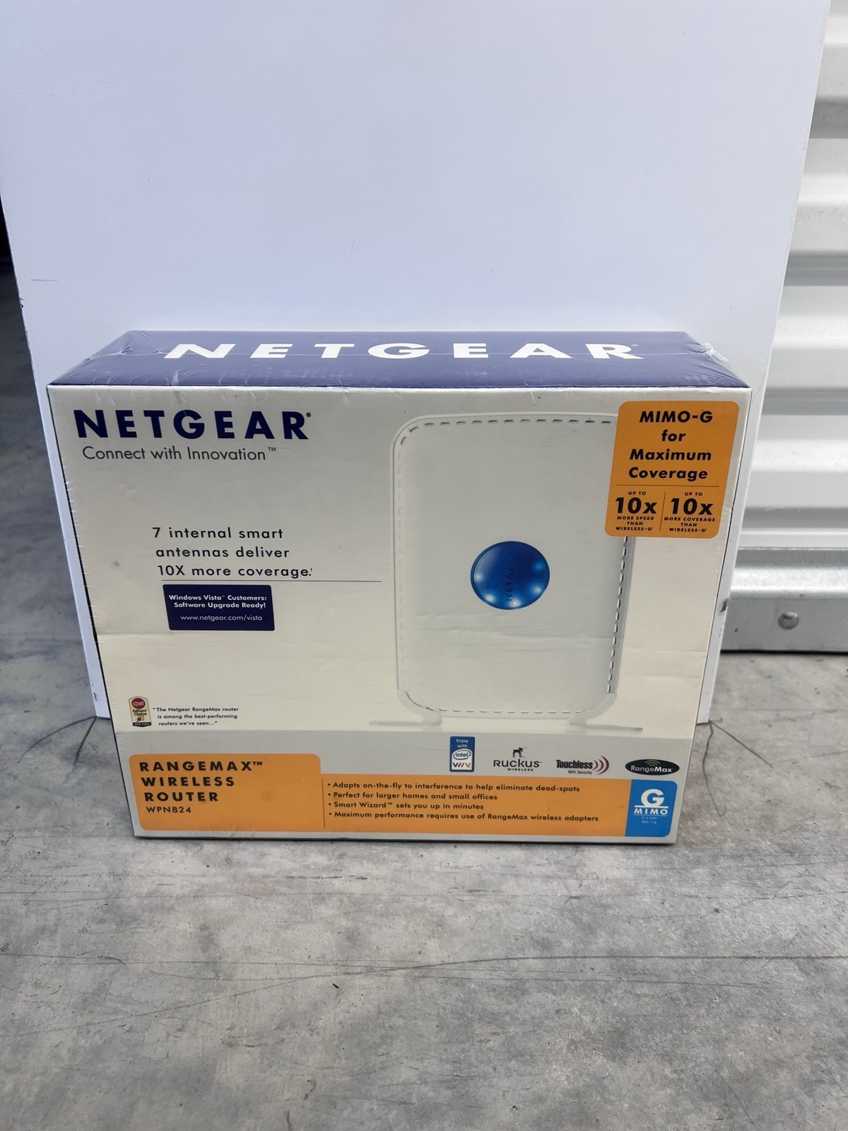 Netgear WPN824 v2 RangeMax Wireless-G Broadband Router 108 Mbps 4-Port Ethernet