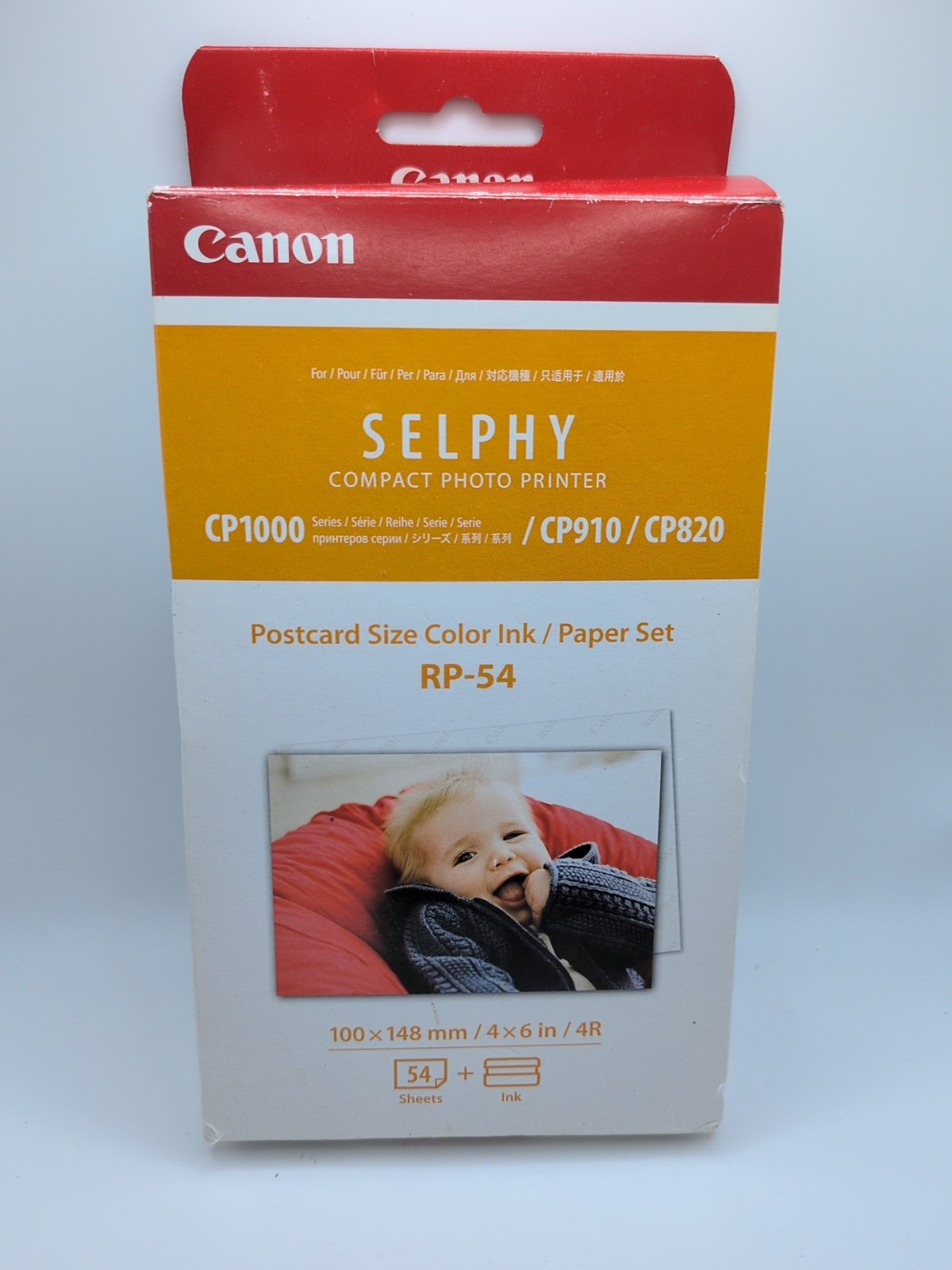 Canon RP-54, 4x6" Color Ink/Paper 54 Sheets for SELPHY CP820, CP910, CP1000