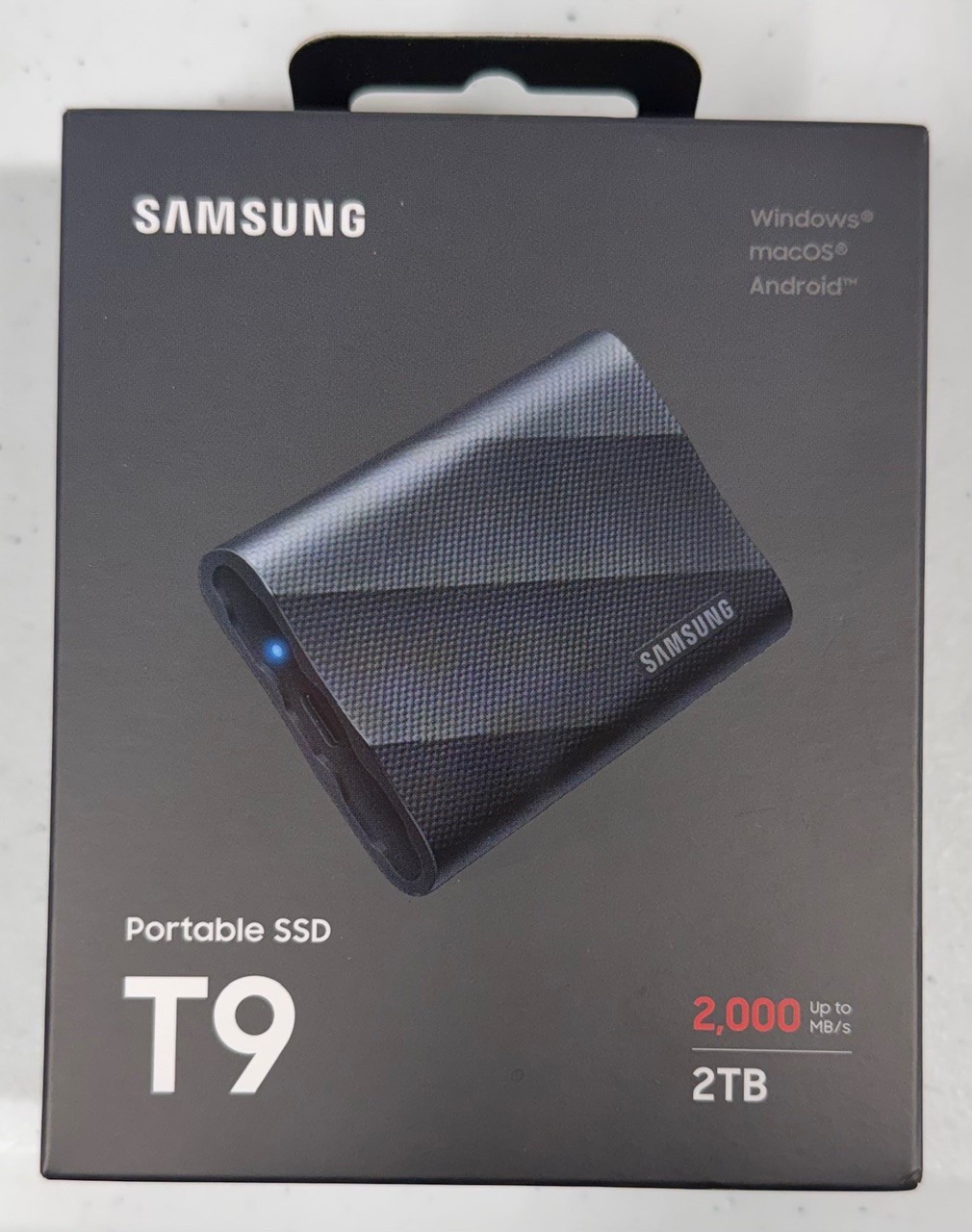 BRAND NEW SEALED Samsung T9 Portable 2TB 2000MB/s SSD - Black (MU-PG2T0B/AM)