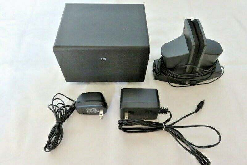 Cyber Acoustics CA-3000 2.1 3pcs Amplified Powered Speaker System Tested Works