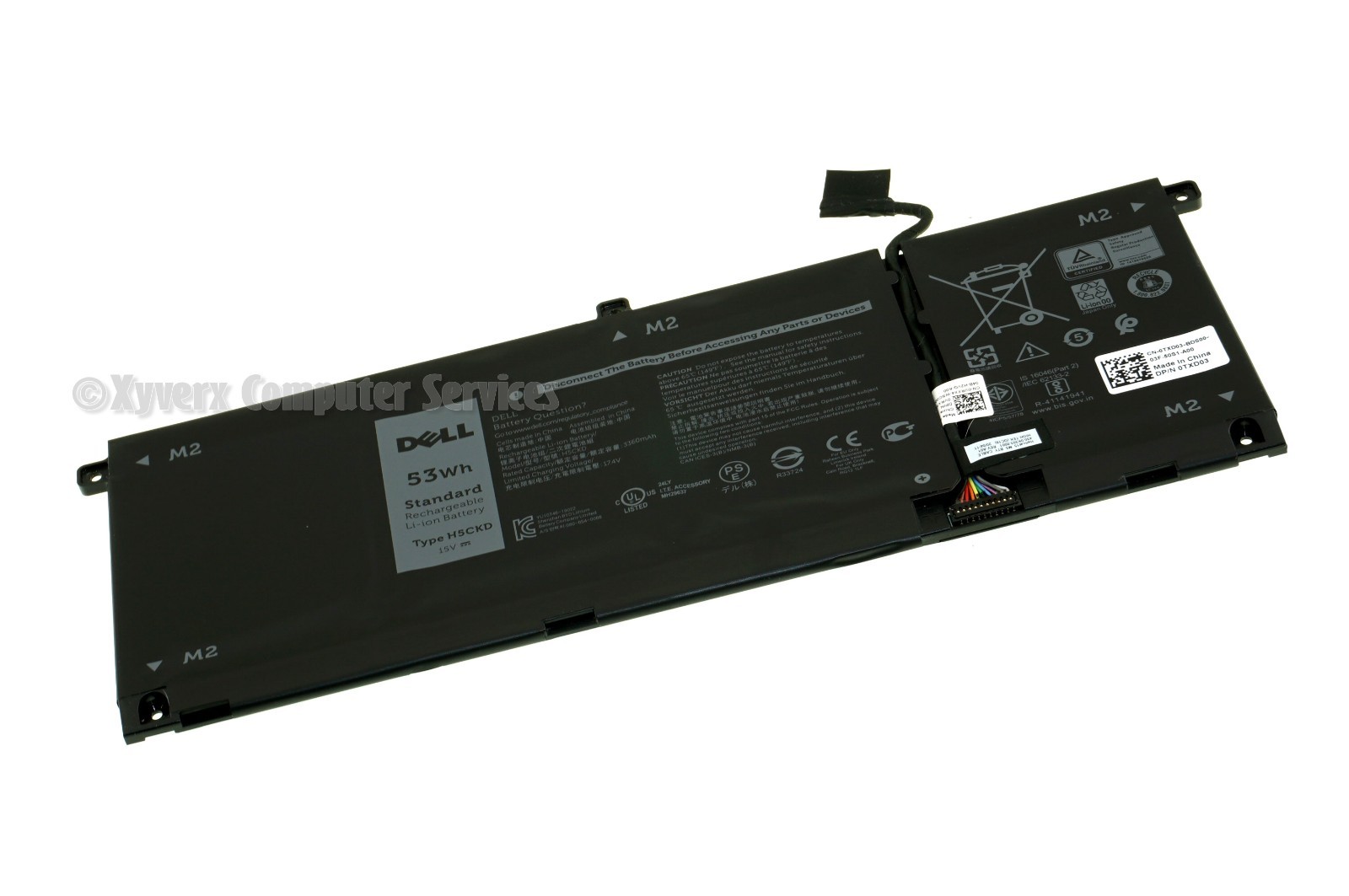 TXD03 H5CKD GENUINE DELL BATTERY 15V 53WH INSPIRON 7500 2N1 P97F (A)(DD19)