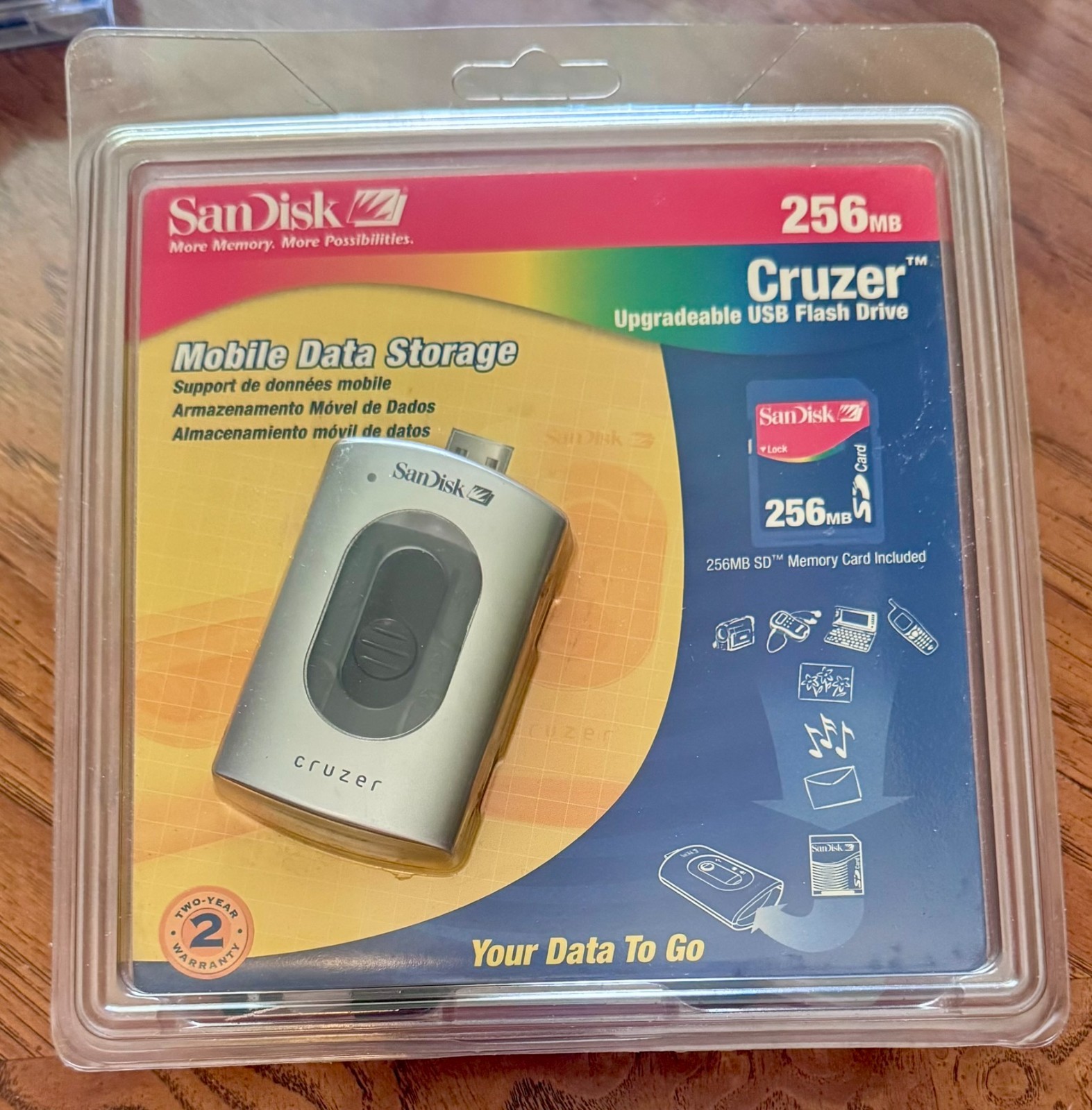 SanDisk 256MB Cruzer Upgradeable USB Flash Drive Mobile Data Storage Memory Card