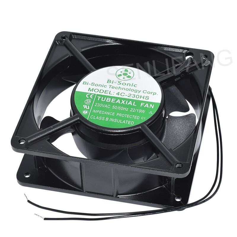 New For Bi-Sonic 4C-230HS AC230V 50/60Hz 22/19W Two Pins Square Cooling Fan