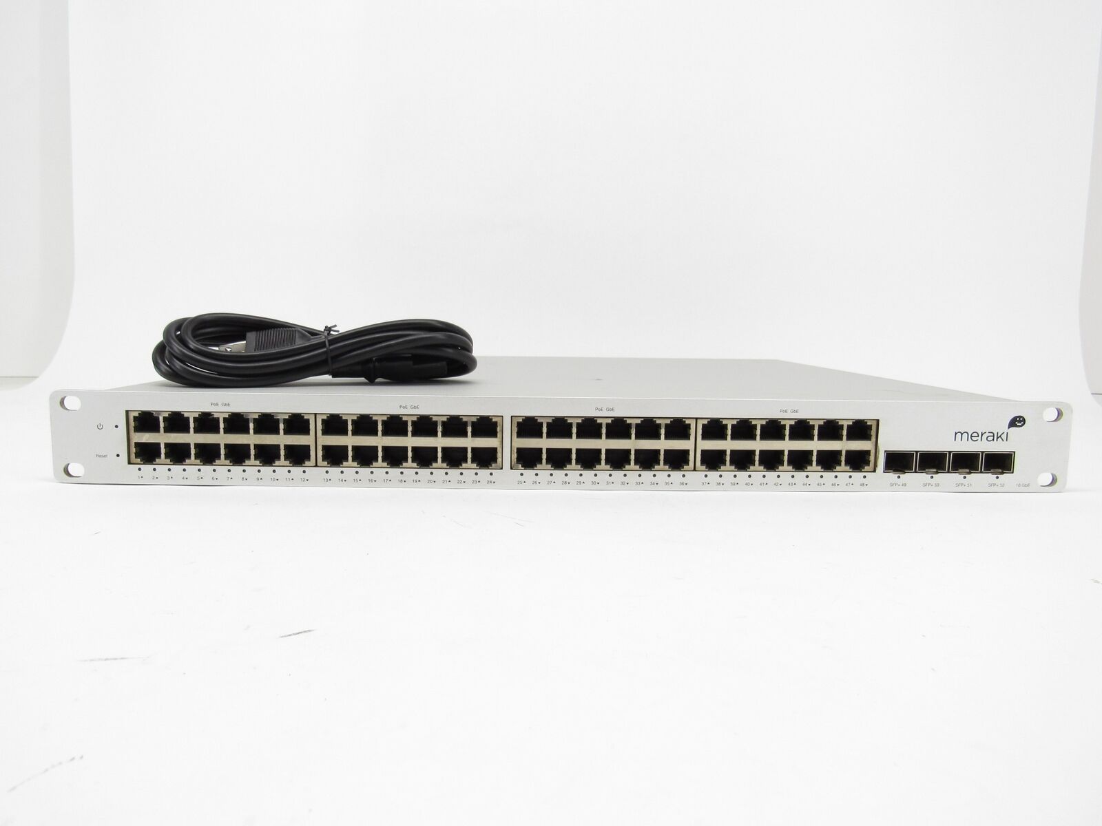 Cisco Meraki MS42P 48 Port Gigabit Ethernet Switch 1U w/RMK Managed Unclaimed