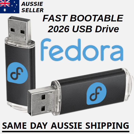 Fedora Linux Latest Version Bootable USB Flash Drive Fast Installer Recovery Fix