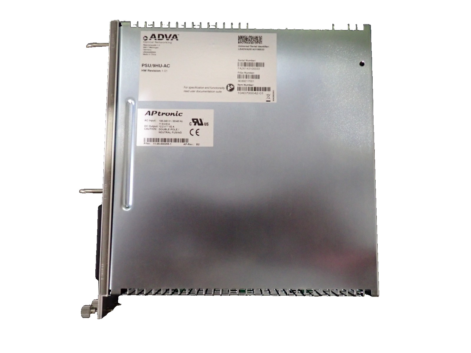 ADVA 11-05-500255-1 FSP 3000 PSU/9HU-AC Power Supply Power Supply Unit
