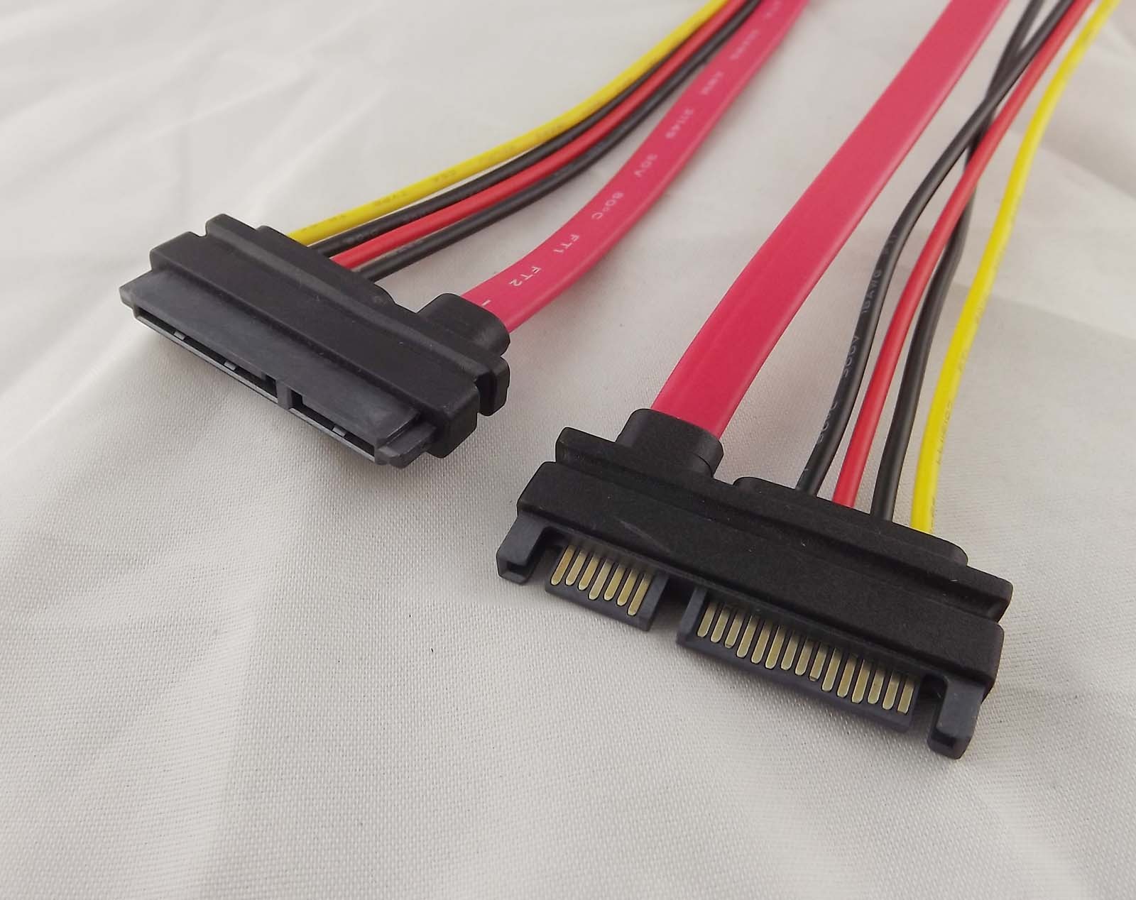 1x 22 Pin 7+15 pin Male To Female SATA Data HDD Power Combo Extension Cable 30cm