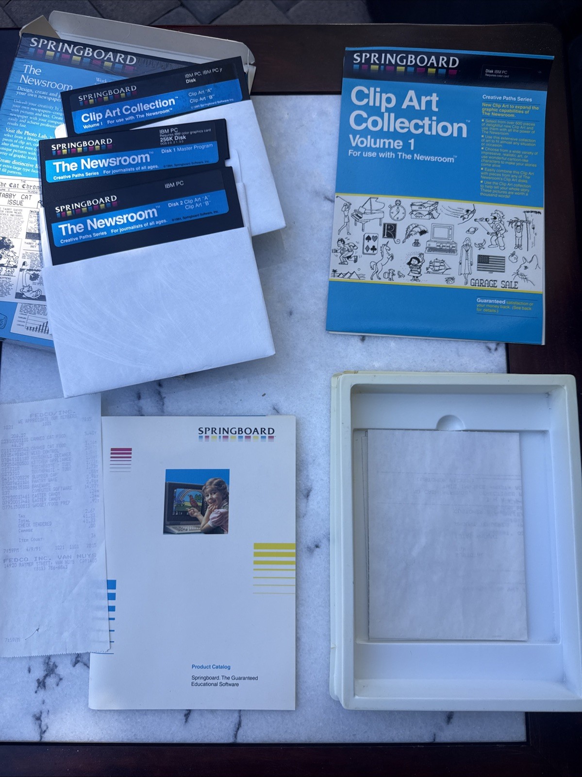 Vintage Springboard The Newsroom & Clip Art Collection Vol 1 IBM PC