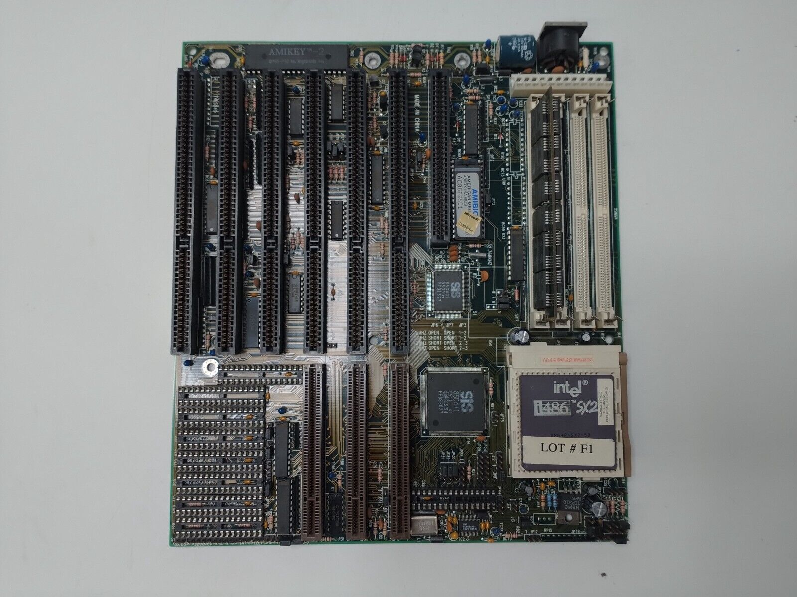 Vintage Motherboard Soyo Group MV4-V4S471/472P Ver. 1.0 Socket 3 Intel i486 SX2