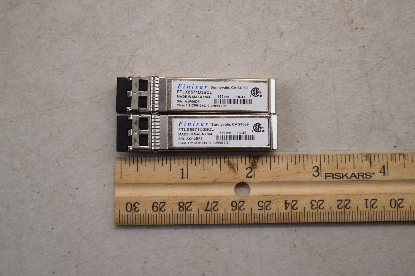 FTLX8571D3BCL Finisar 10Gb 850nm SFP+ 10GBASE-SR/SW Ethernet Transceiver Module 