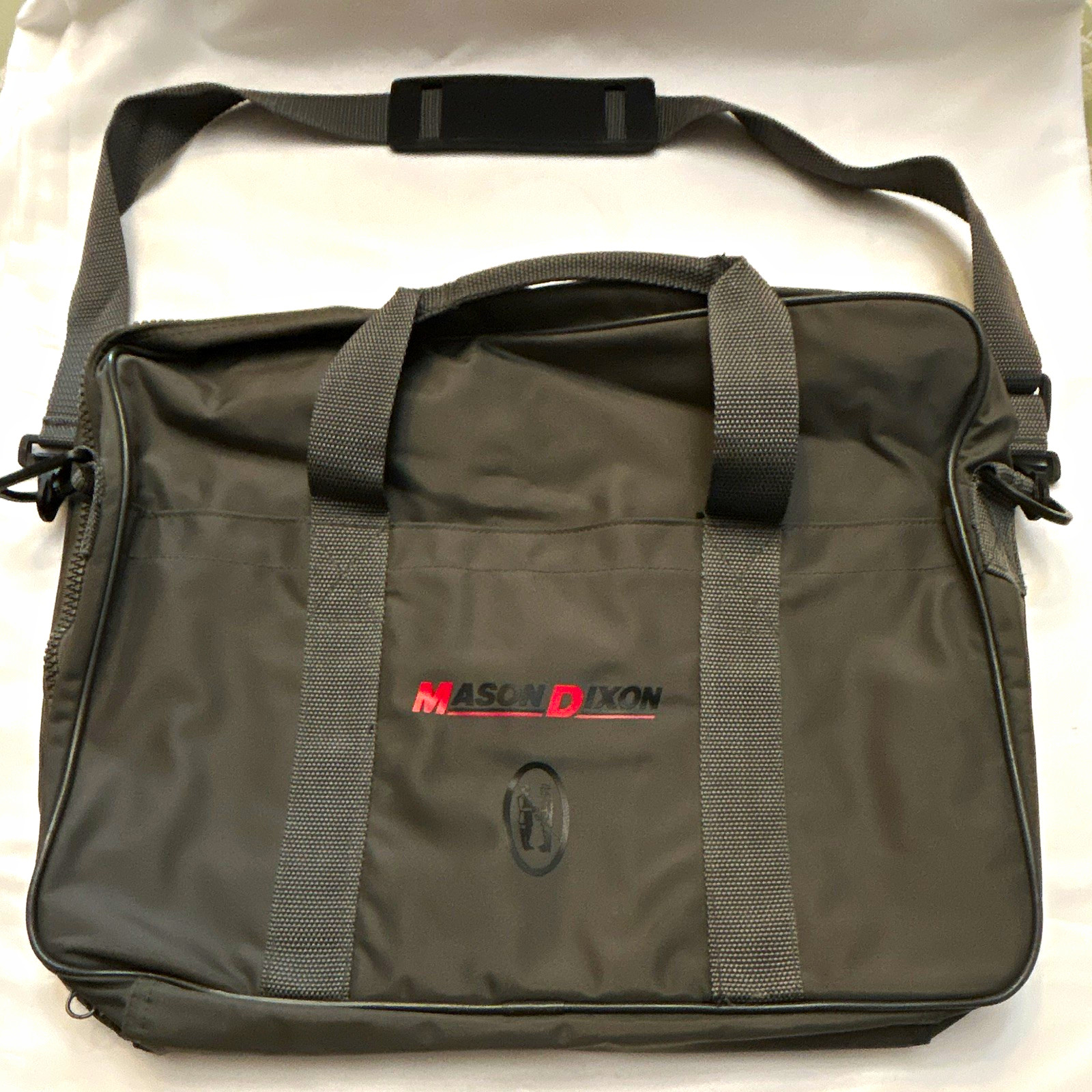 Mason Dixon Black Nylon Laptop Shoulder/Messenger Bag Universal Solid Vintage