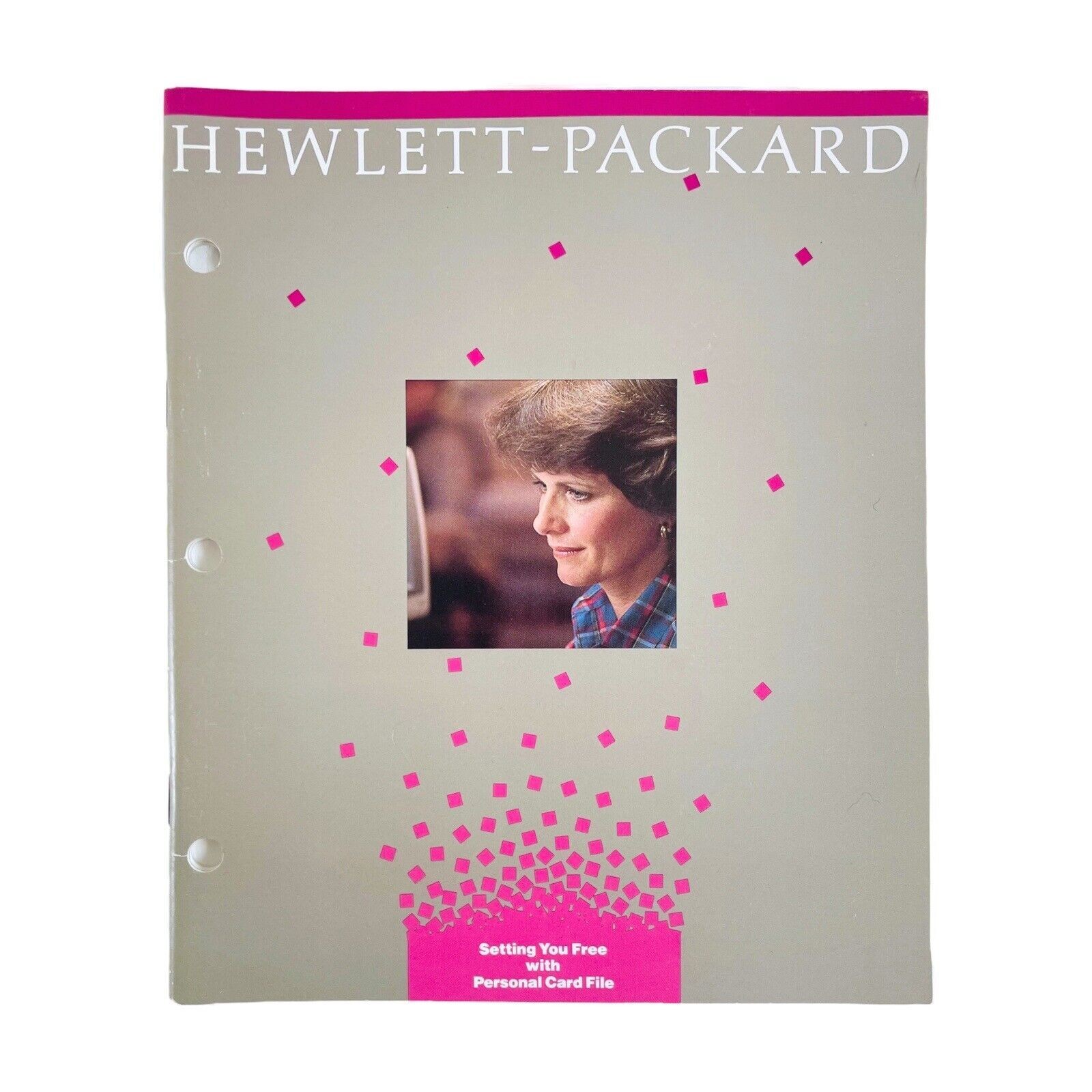 Hewlett-Packard Personal Card File User Manual 1984 HP-150 Vintage Guide