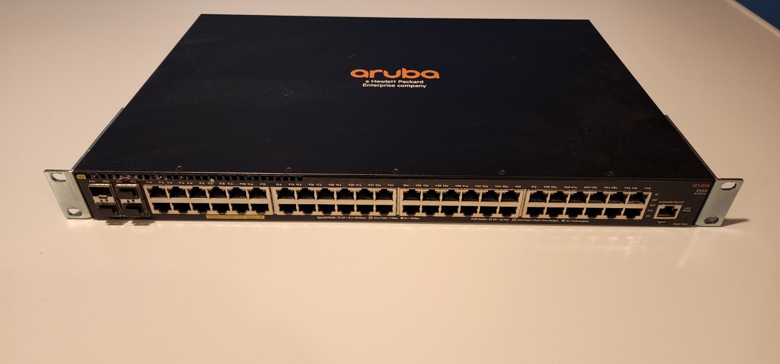 HPE Aruba 2540 (JL357A) 48 Port Rack Mountable Ethernet Switch