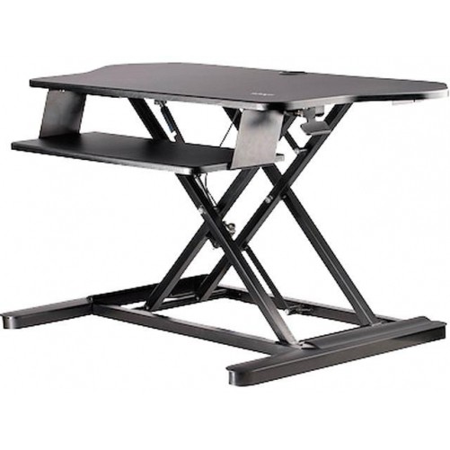 Startech ARMSTSCORNR CORNER SIT STAND DESK CONVERTER KEYBOARD TRAY ADJUSTABLE HE