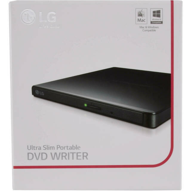 LG GP55EX70 Ultra Slim Portable DVD Writer with M-DISC Support