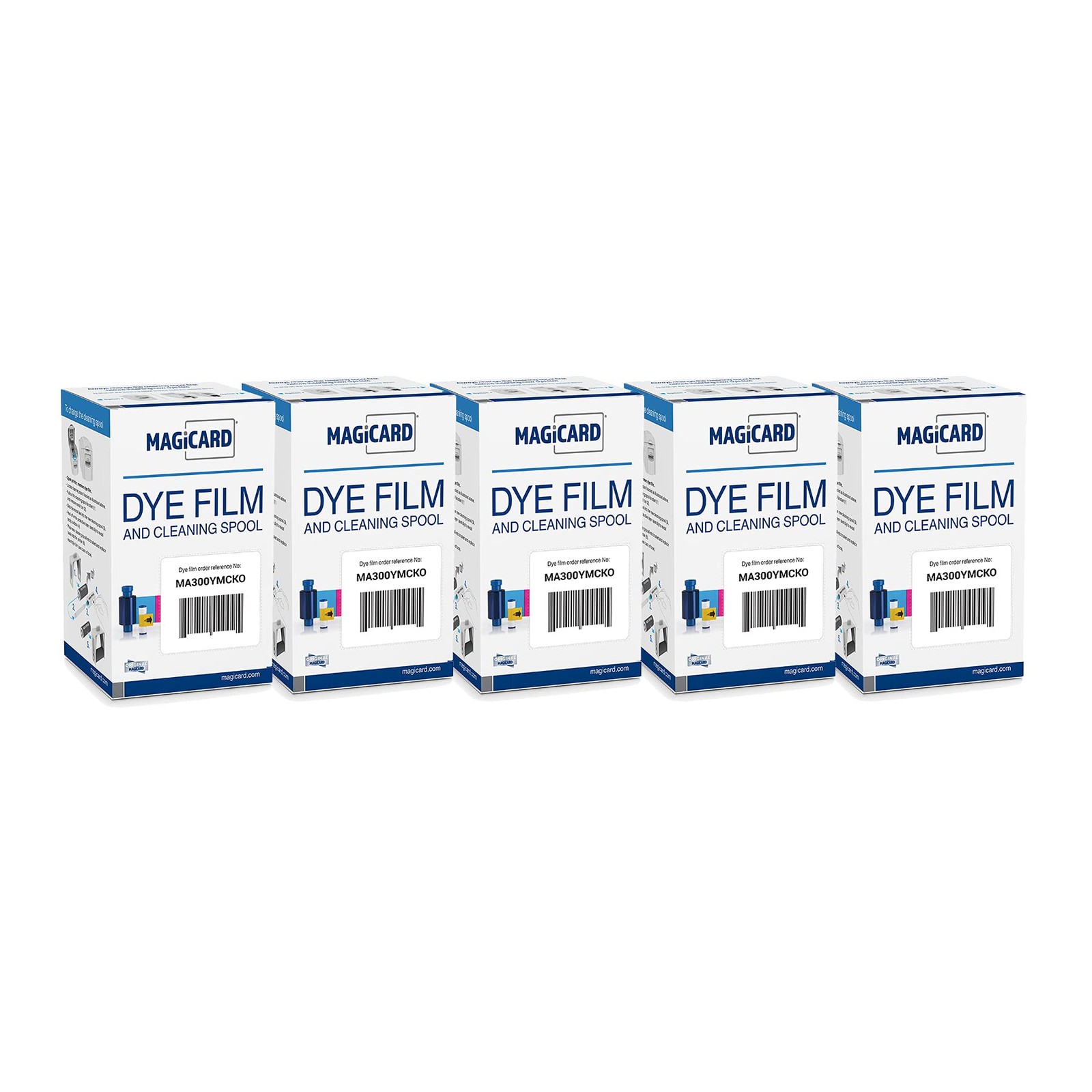Bodno 5 x Magicard MA300YMCKO Color Ribbon - YMCKO - 300 Prints Software Demo