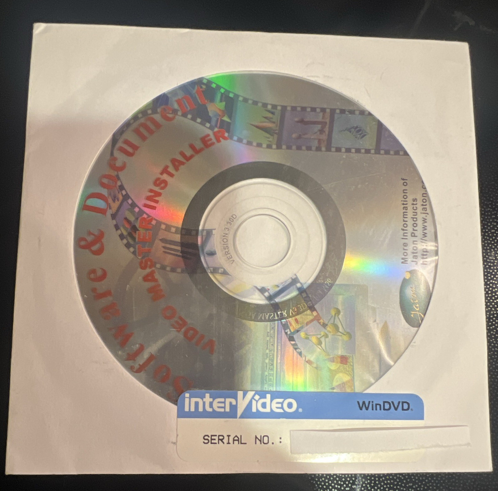 InterVideo WinDVD Video Mastering v3.0 CD for Windows English Commercial 1 PC