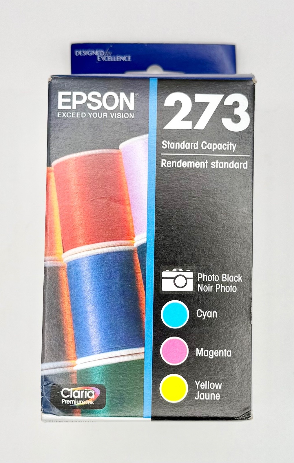 New - Genuine Epson 273 Ink Cartridges 4 Pack Photo Black & Color