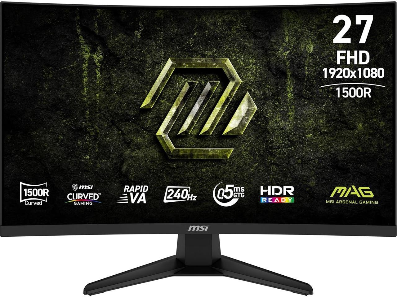 MSI 27" 1920x1080 240 Hz Rapid VA FHD Gaming Monitor FreeSync (AMD Adaptive Sync