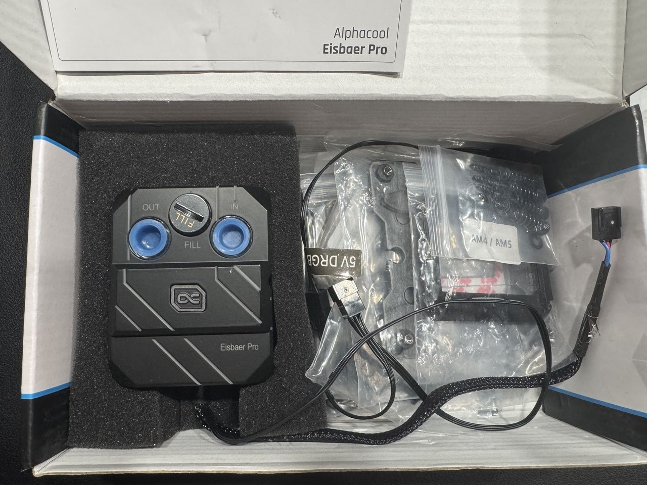 Alphacool Eisbaer Pro Aurora Solo Digital RGB CPU Water Block Pump Combo 13000