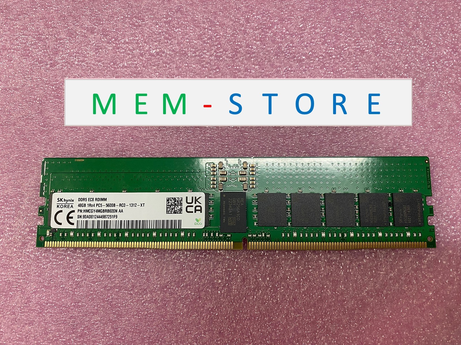 SK hynix 48GB DDR5 RDIMM 5600 RAM Compatible for Supermicro Hyper SYS-621H-TN12R