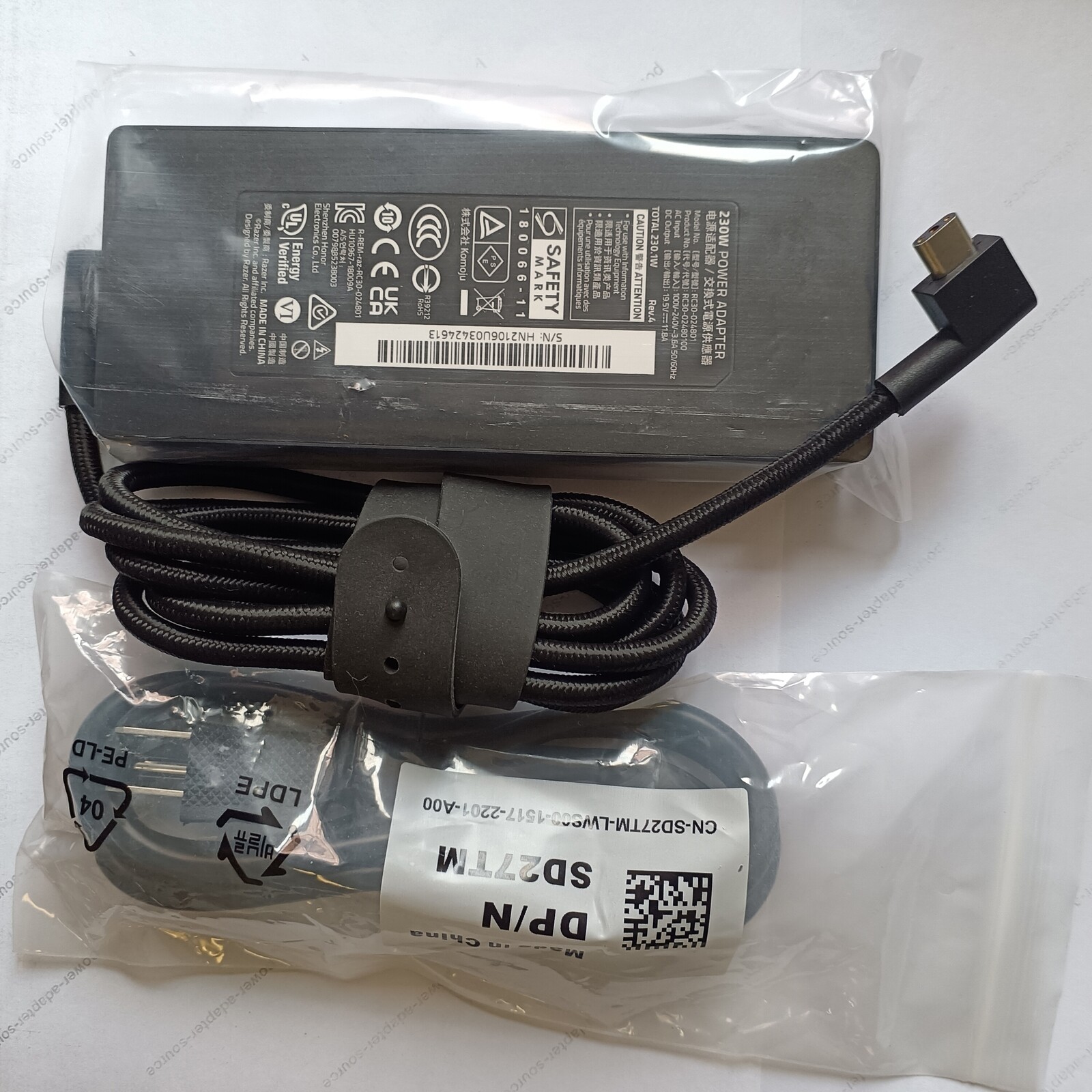 OEM RC30-024801 19.5v 11.8a 230W for Razer Laptop AC Power Adapter Charger Blade