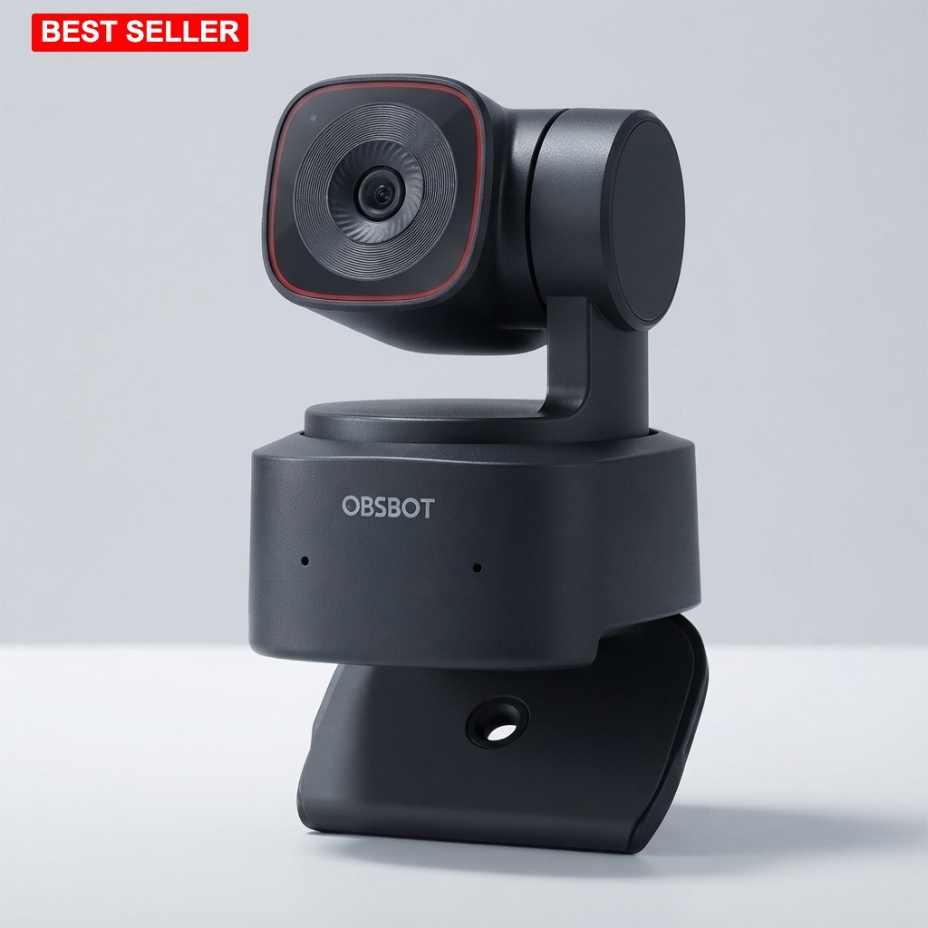 Webcam 4K Resolution AI Tracking PTZ Streaming Autofocus USB-C 48Mp Photo Sensor