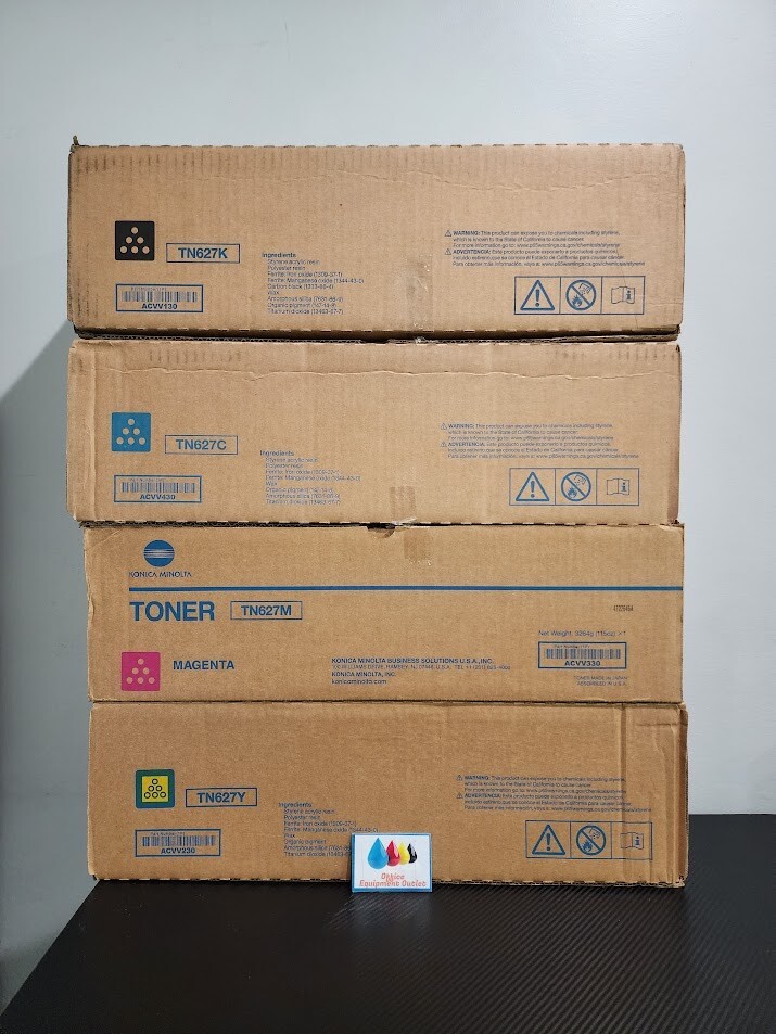 Konica Minolta TN-627 Complete Toner Set