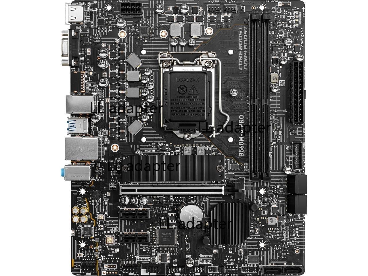 MSI B560M-A PRO LGA 1200 Intel B560 SATA 6Gb/s Micro ATX Intel Motherboard