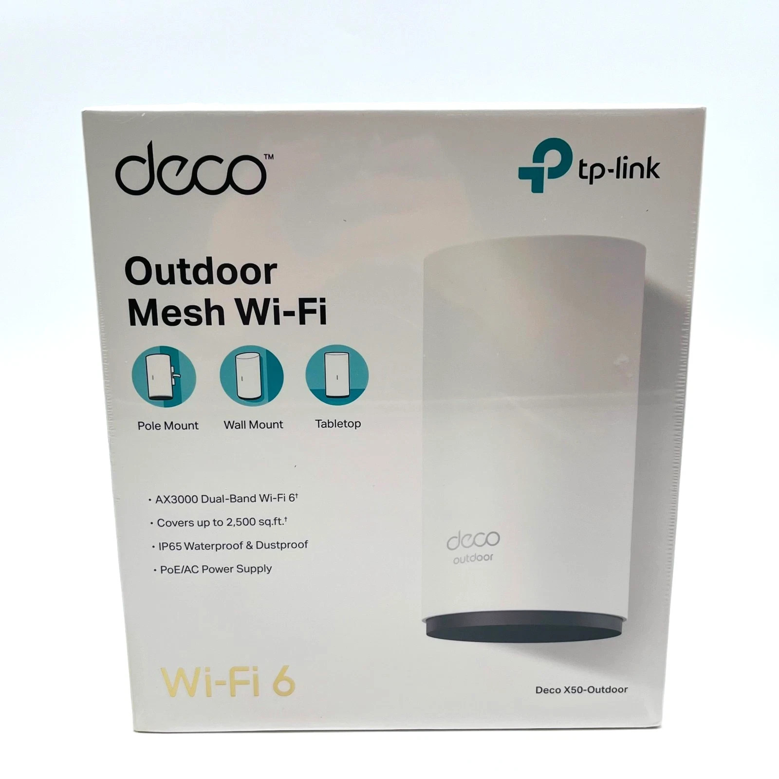 TP-Link Deco X50 Outdoor Dual-Band Wi-Fi Ethernet Wireless Router White - Sealed