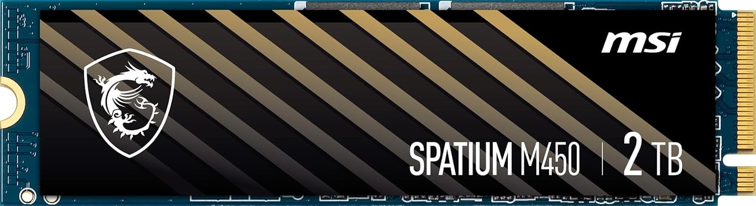MSI SPATIUM M450 Gen 4.0 PCIe NVMe M.2 2TB SSD Internal Laptop Desktop +WARRANTY