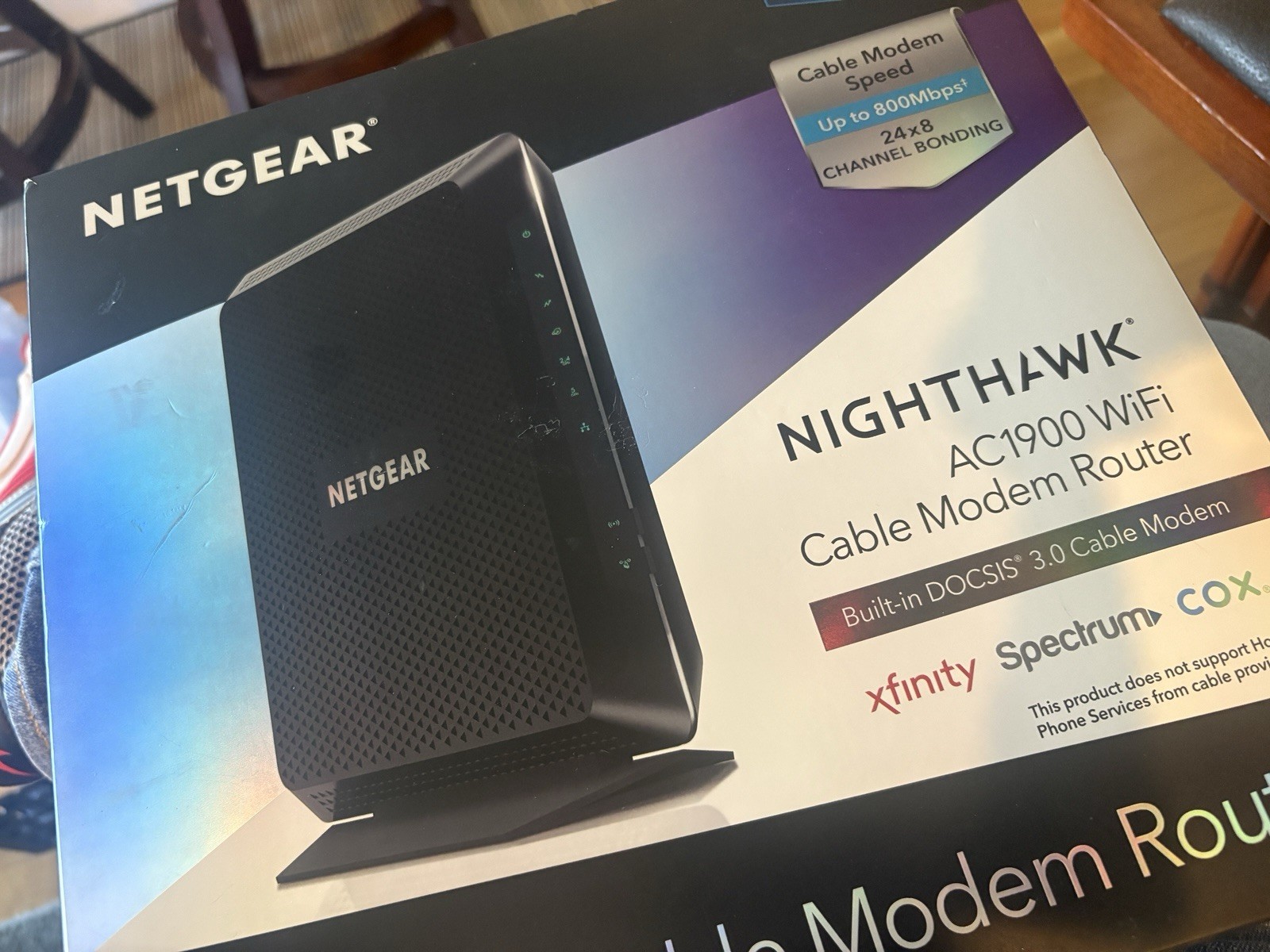 Netgear Nighthawk Ac1900 Wifi Cable Modem Router C7000 V2 Docsis 3.0 960 Mbps 