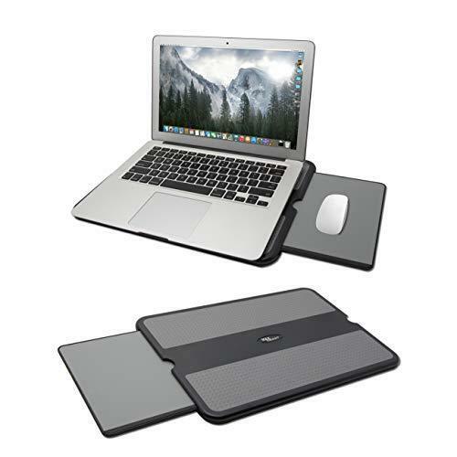 MAX SMART Portable Laptop Lap Pad, Laptop Desk with Retractable Mouse Tray,