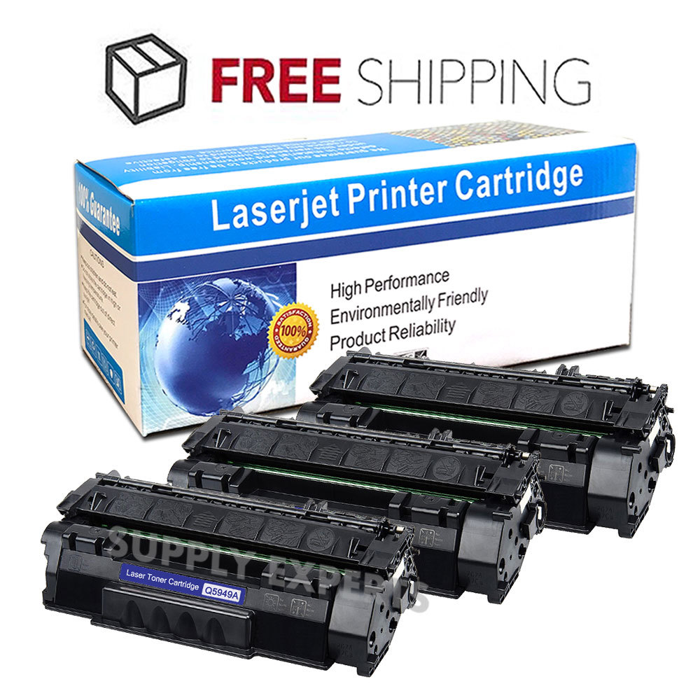 3 Pack Compatible Q5949A 49A Toner Cartridge For HP LaserJet 1160 1320 3390 3392