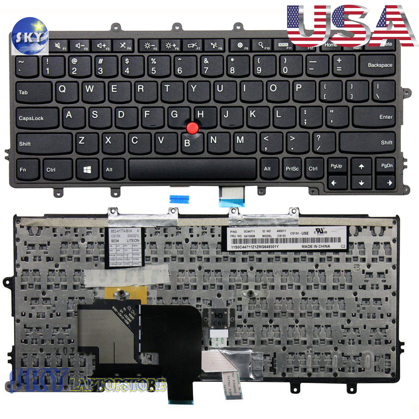 New Genuine lenovo IBM Thinkpad X230S X240 X240s X250 series laptop Keyboard US