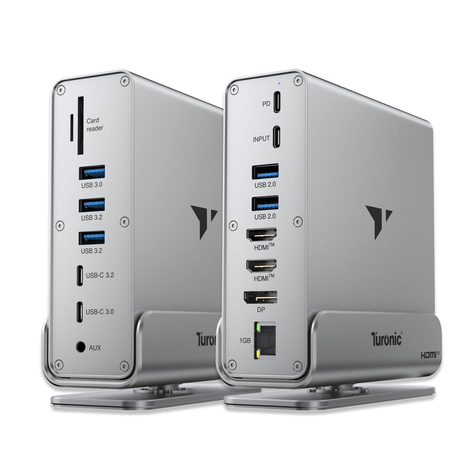 Turonic BYL-2519 Docking Station 15-in-1, Dual HDMI 4K, DP, 100W PD, Ethernet
