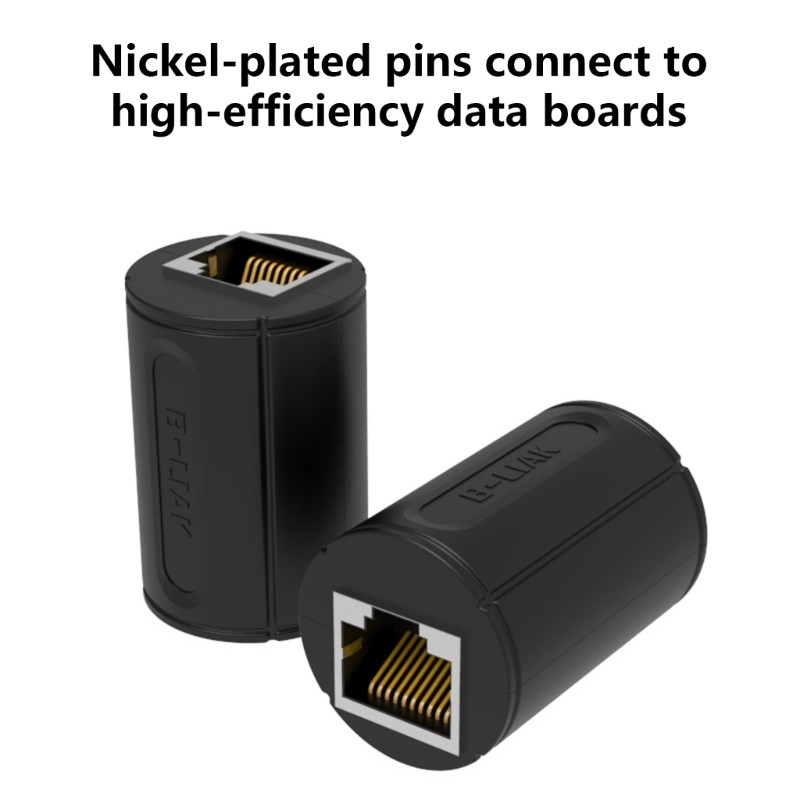 RJ48 Connectors Networking Extender Ethernet Cable Black RJ50 10P10C Adapter
