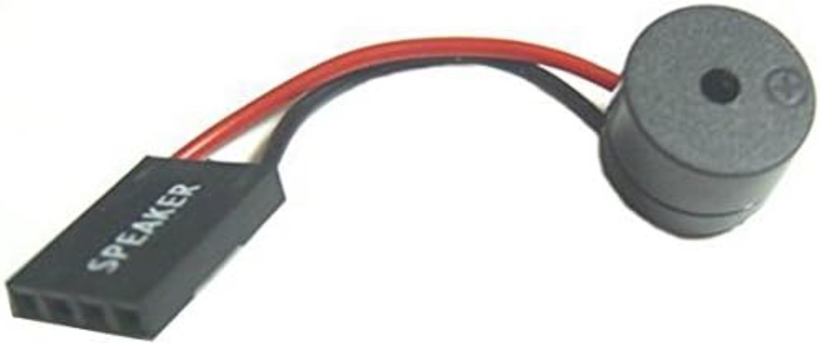 Dynamic Stereo Output PC Speaker - Ideal for Motherboard Diagnostics, Red Finish