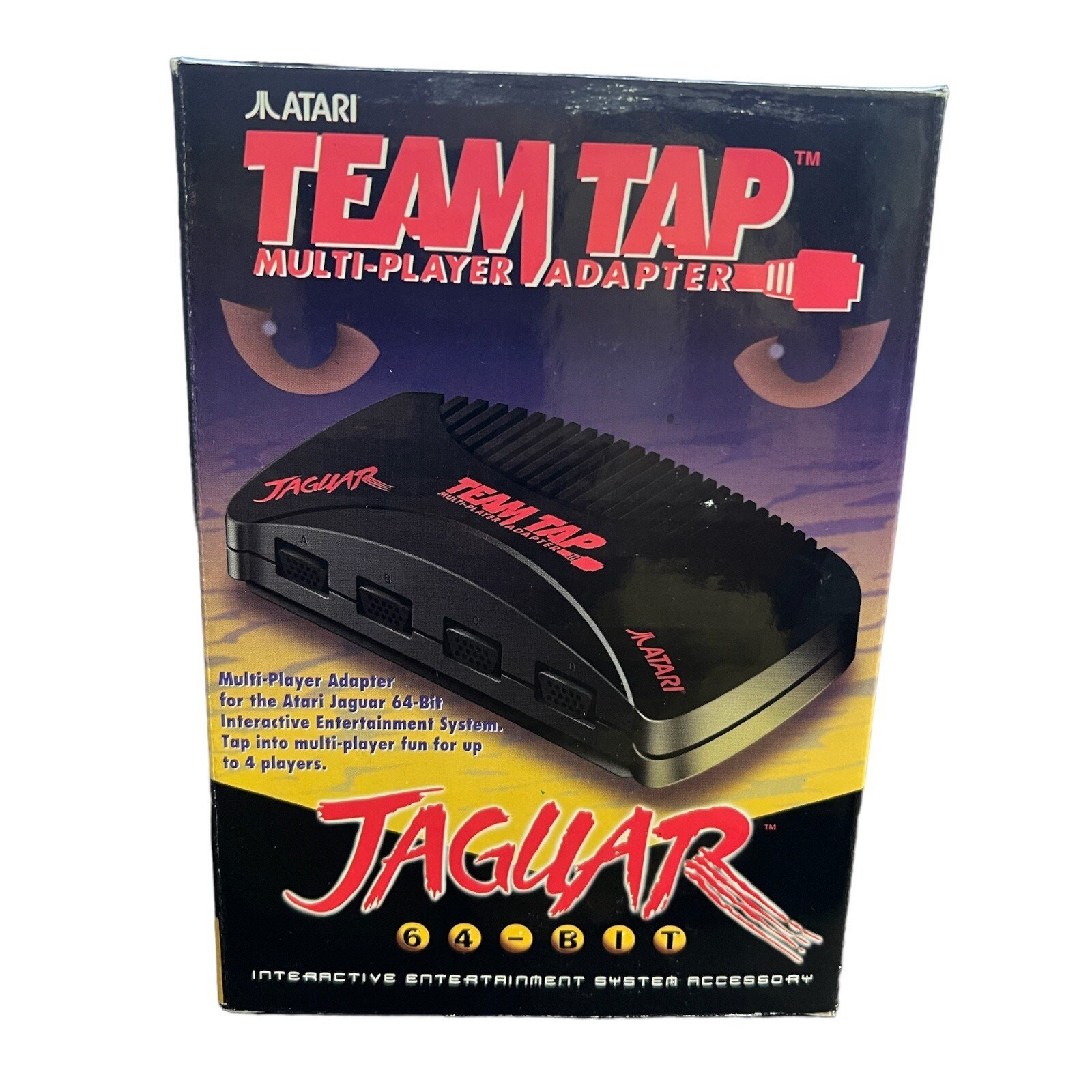 Brand New in Box TEAM TAP Atari Jaguar Multi Player Adapter Retro Video Game
