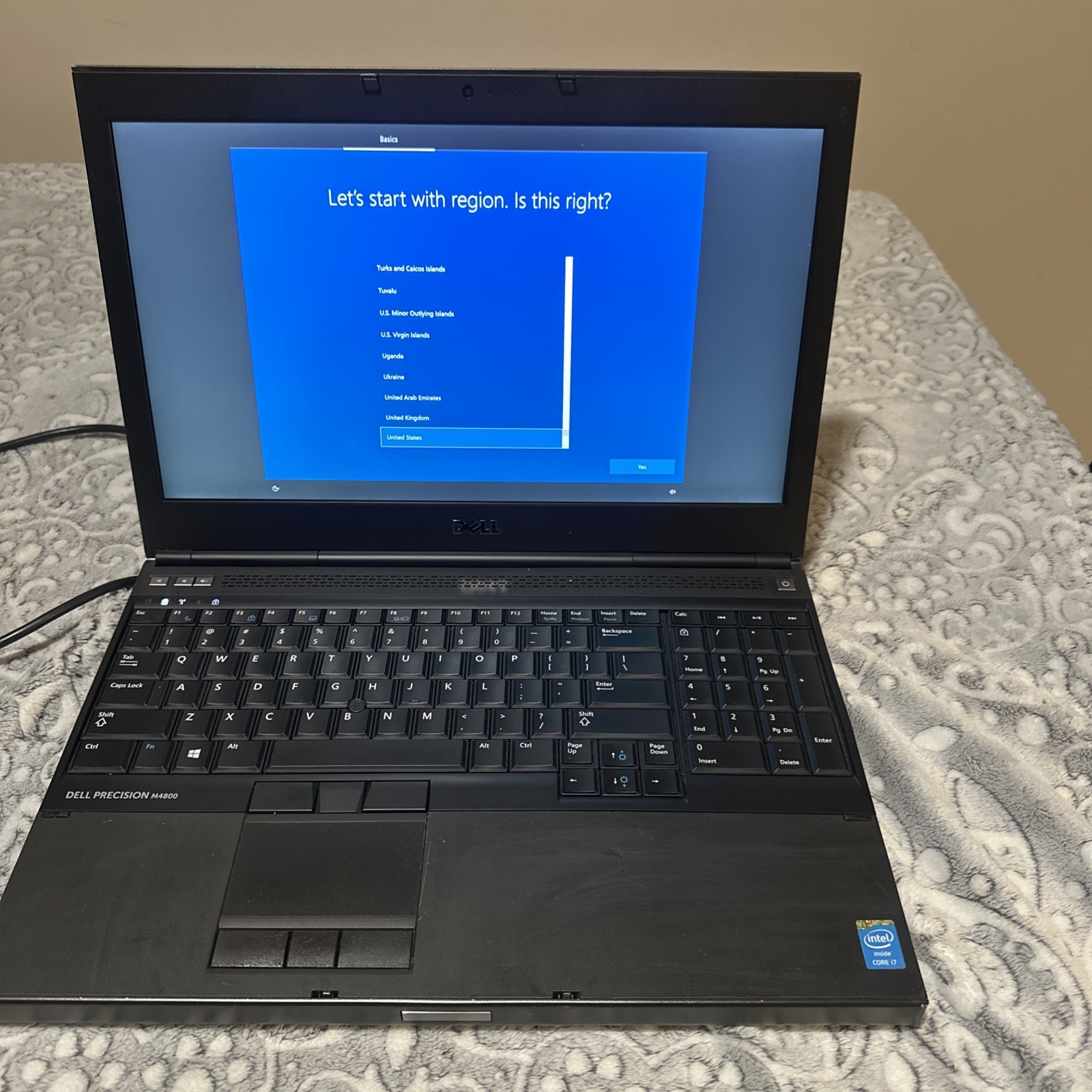 Dell Precision M4800  Intel i7-4910MQ 16GB RAM 256 SSD Charger Included