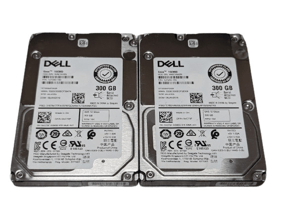 LOT OF 2 Dell Exos 15E900 0NCT9F 300GB 15K SAS 12gb/s Ent HDD ST300MP0026