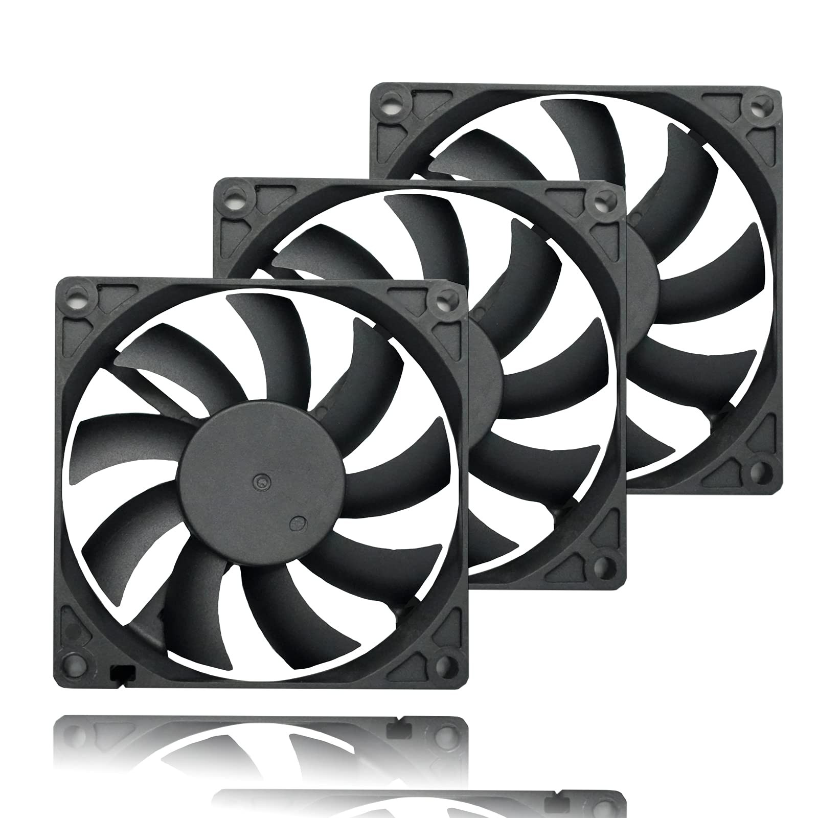 80mm Slim Quiet Computer Fan 12v 80mm X80mm X15mm Silent Pc Fan 4pin Pwm For Com
