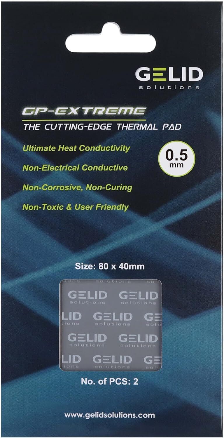 Gelid Solutions GP-Extreme 12W-Thermal Pad 80x40 (2pcs) Excellent Heat
