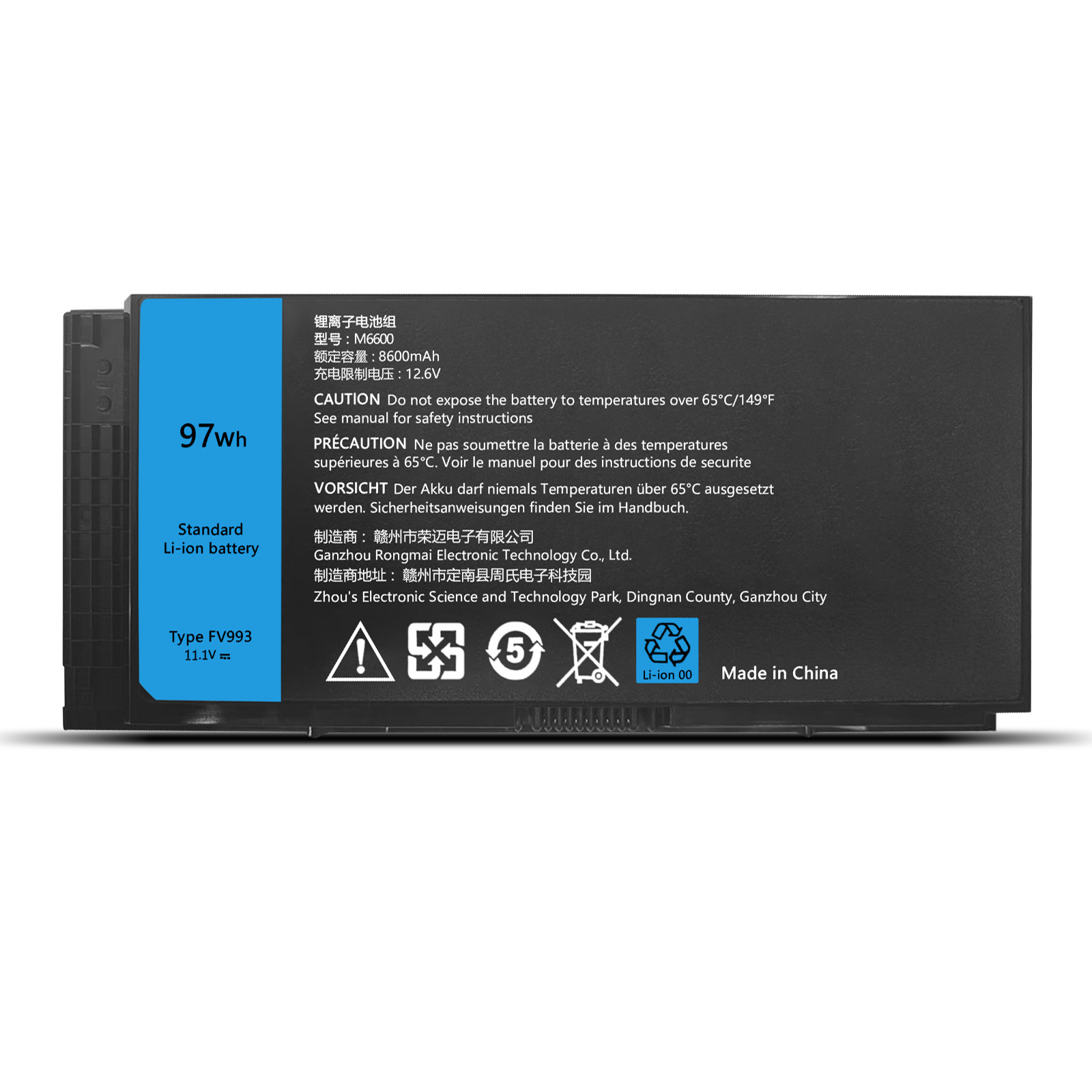 M6600 Type FV993 Laptop Battery for Dell Precision M4600 M4700 M4800 M6700 M6800