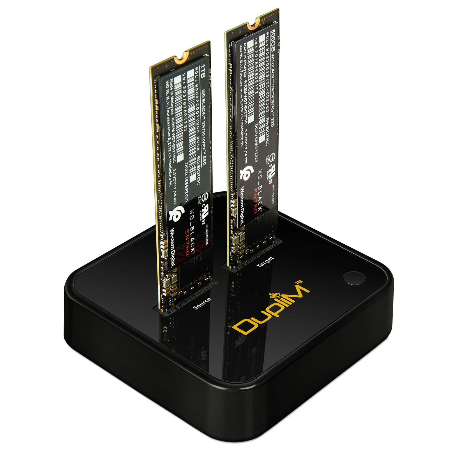 1 to 1 M.2 NVMe Drive Duplicator PCIe Solid State Drive SSD Cloner Stand-Alon...