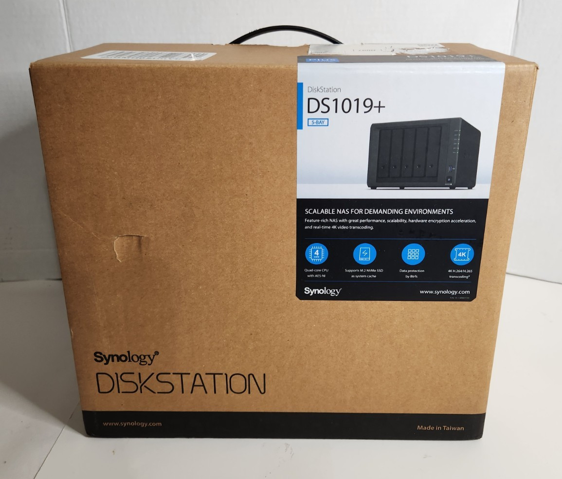 NEW Synology DS1019+ 5 Bay NAS DiskStation (Diskless) NEW