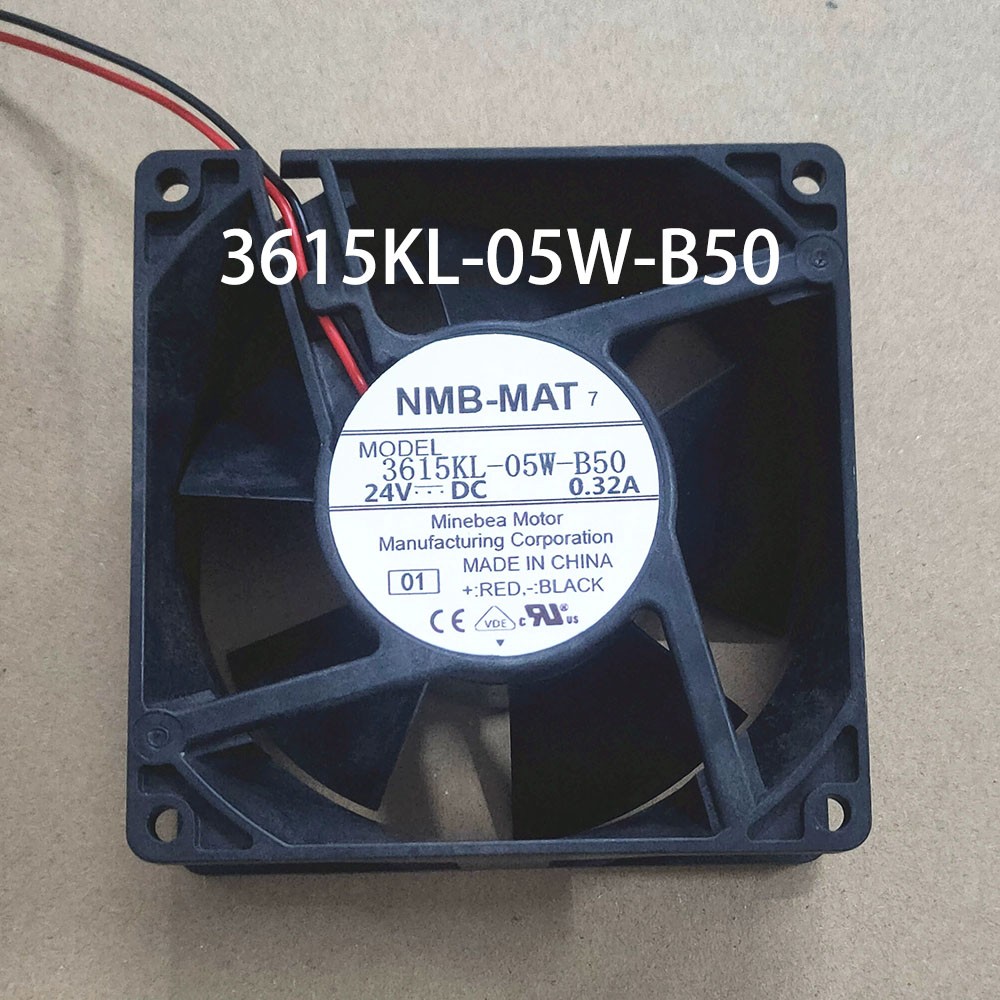 New NMB 3615KL-05W-B50 24V 0.32A 90*90*38MM 9238 Low-Energy Server Driver Fan