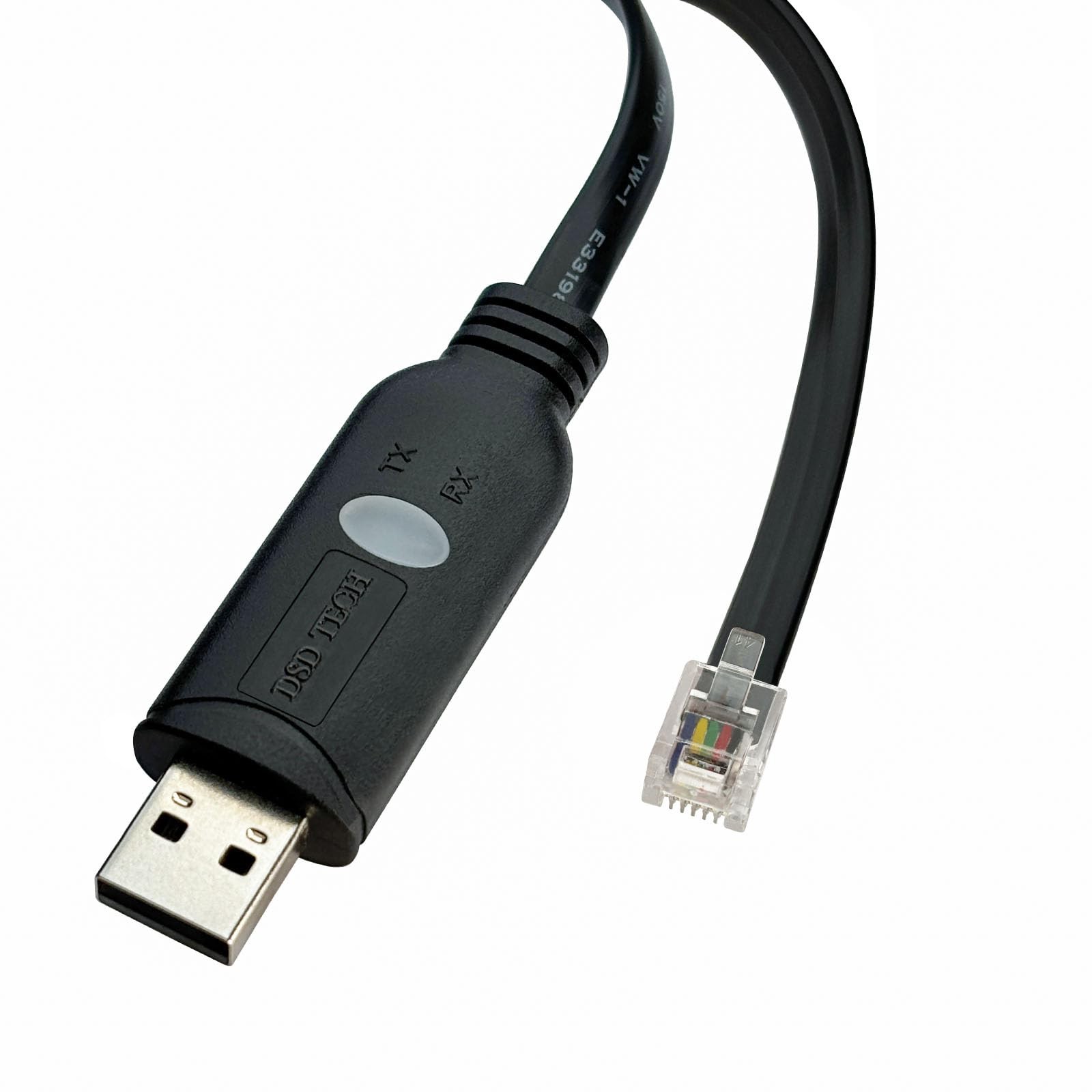 SHRJ12B USB To RJ12 RJ11 6P4C RS232 Serial Port Communication Cable