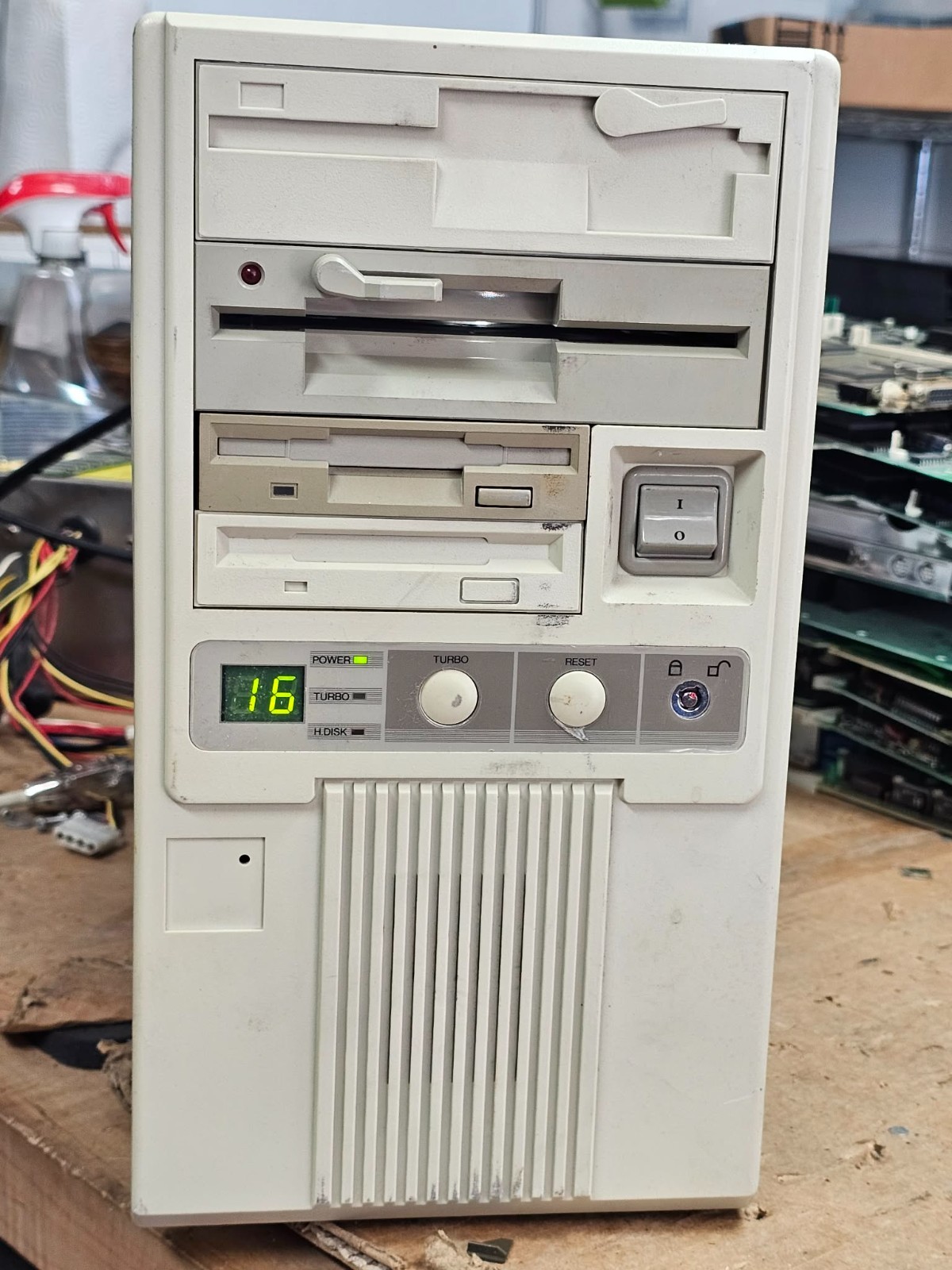Cool Rare Vader Computer Vintage Retro Gaming AM386 PC Opti 386MB w/3167 Socket
